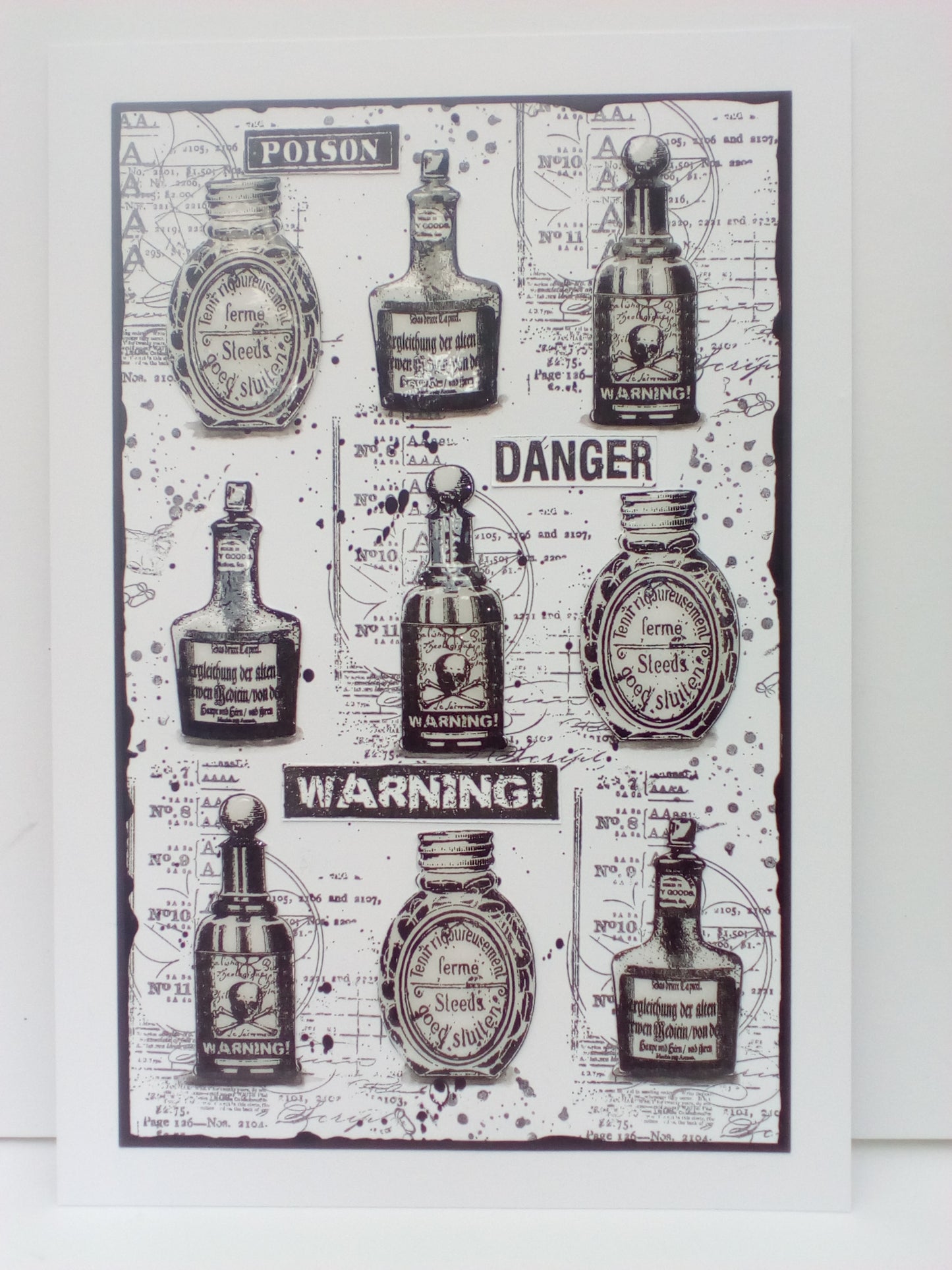 #431 - A7 Clear Stamp Set - Apothecary Bottles