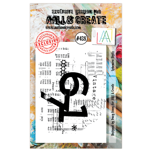 #438 - A7 Clear Stamp Set - Ephemera Digits