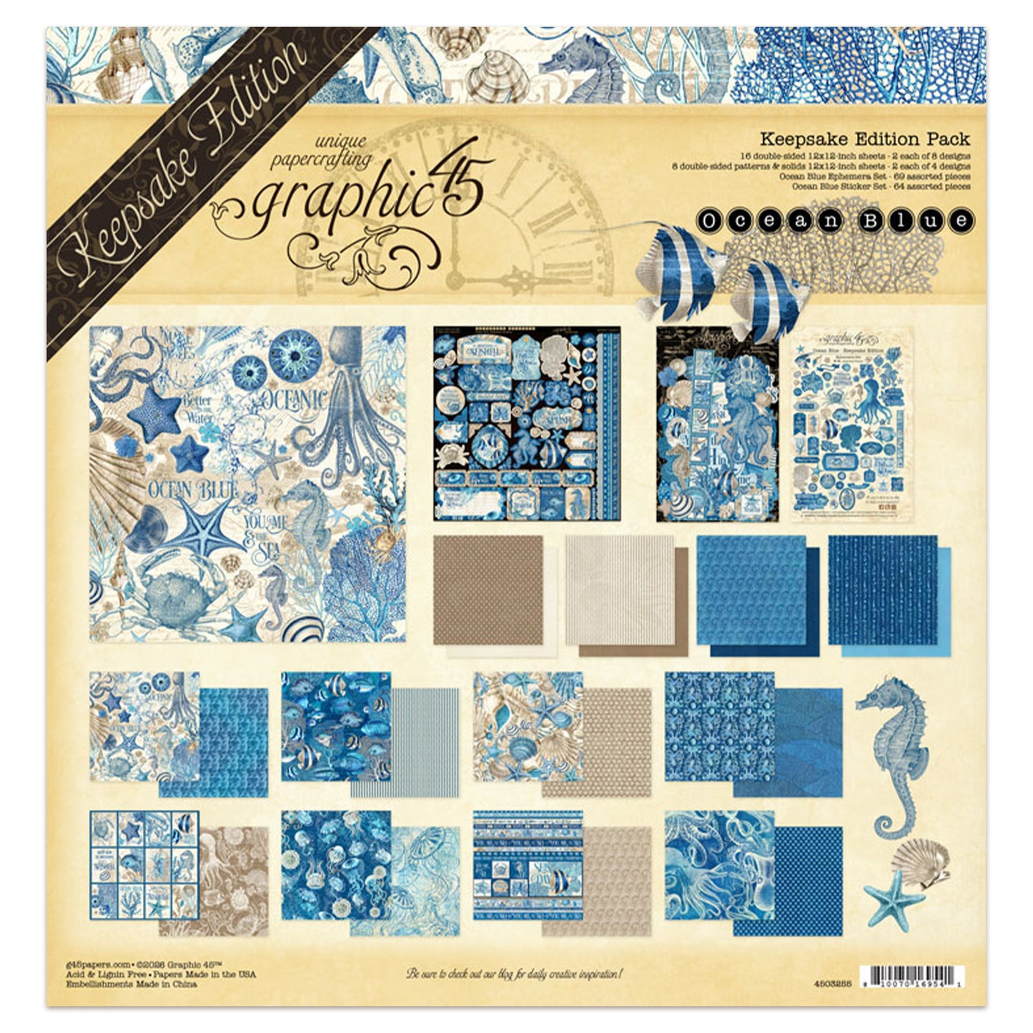 Graphic 45 Ocean Blue Keepsake Edition