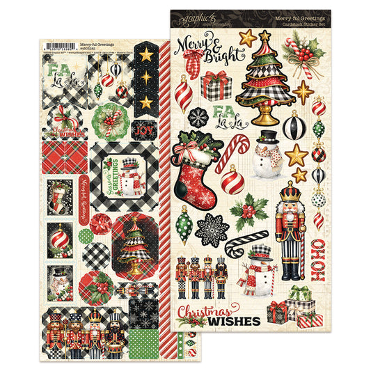 Graphic45 Merry-ful Greetings Sticker Set ~ Ship from 31st Aug