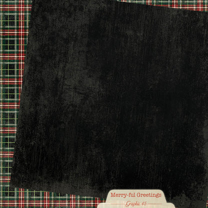 Graphic45 Merry-ful Greetings 12x12 Inch Plaids & Stripes Pack ~ Ship from 31st Aug