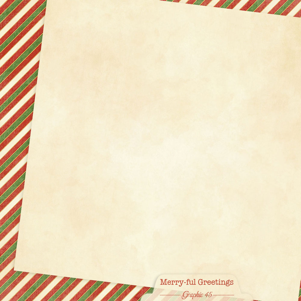 Graphic45 Merry-ful Greetings 12x12 Inch Plaids & Stripes Pack ~ Ship from 31st Aug
