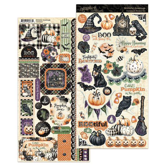 Graphic45 BOOtiful Greetings Sticker Set ~ Ship from 31st Aug