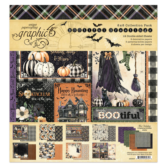 Graphic45 BOOtiful Greetings 8x8 Inch Collection Pack ~ Ship from 31st Aug