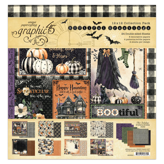 Graphic45 BOOtiful Greetings 12x12 Inch Collection Pack ~ Ship from 31st Aug