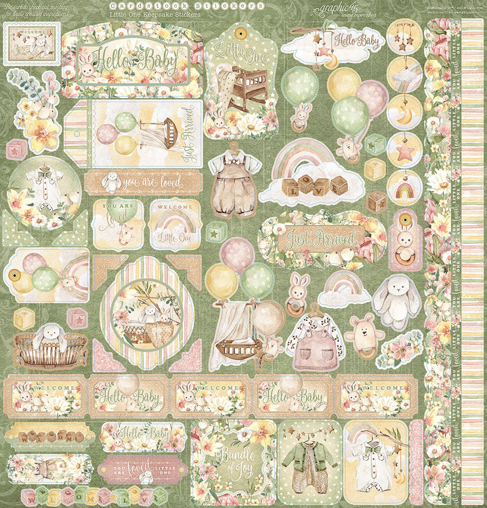 Graphic45 Little One Keepsake Kit with Exclusive Metal Die-Set ~ Ship from 31st Aug