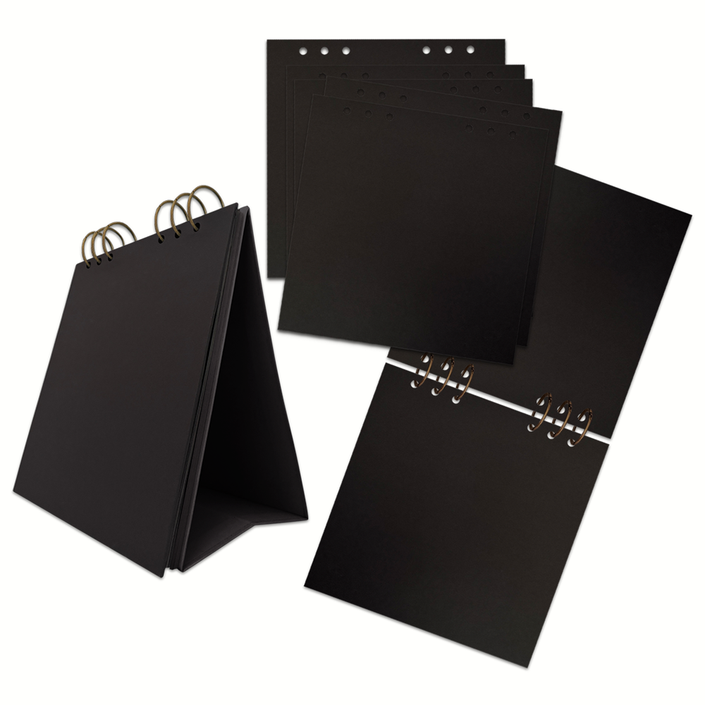 Graphic45 8x8 Easel Art Album - Black Preorder*