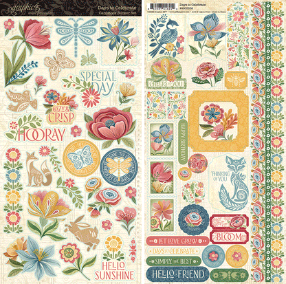 Graphic45 Days to Celebrate Sticker Set Preorder*