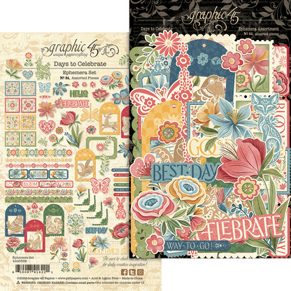 Graphic45 Days to Celebrate Ephemera Set Preorder*