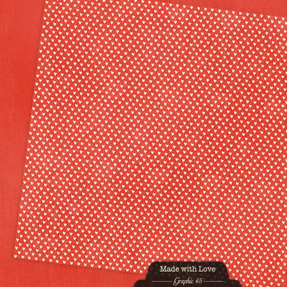 Graphic45 Made with Love 12x12 Patterns & Solids Pack Preorder*