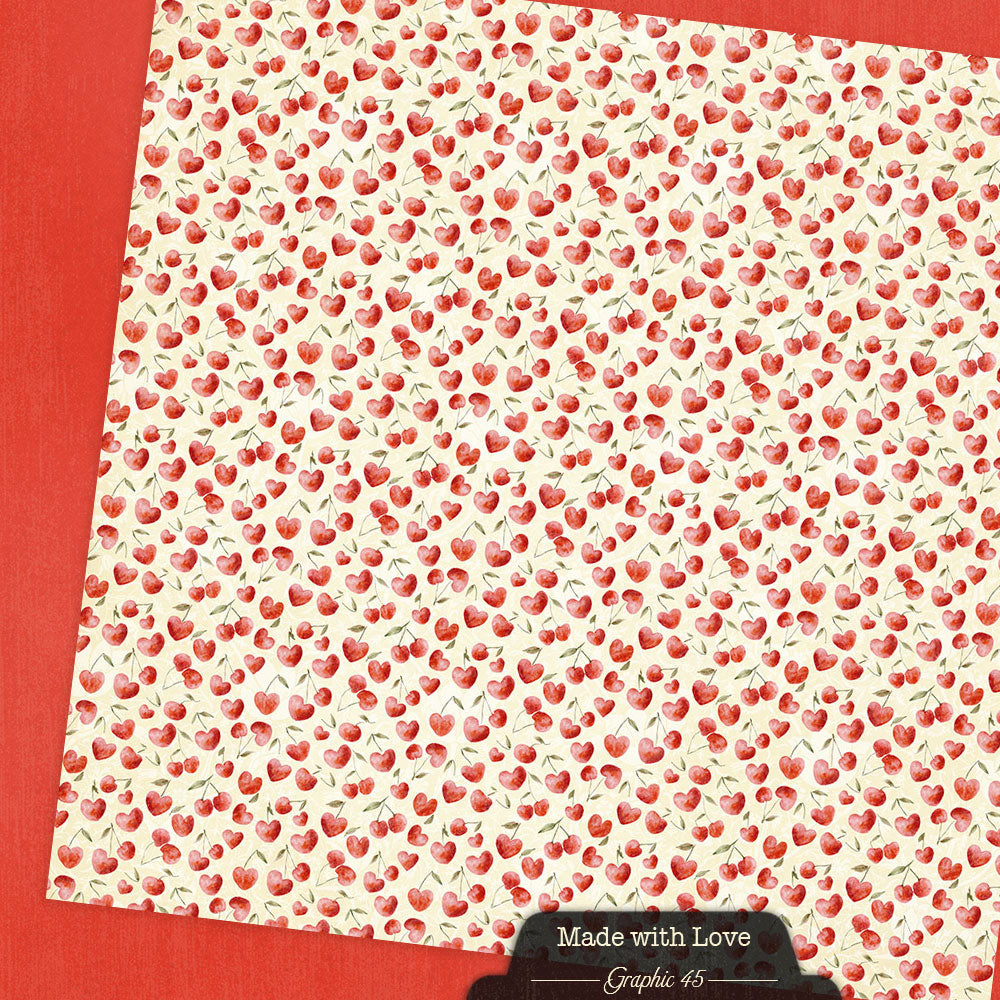 Graphic45 Made with Love 12x12 Patterns & Solids Pack Preorder*