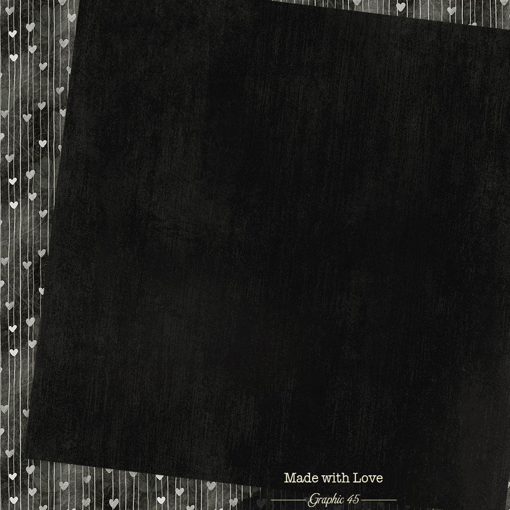Graphic45 Made with Love 12x12 Patterns & Solids Pack Preorder*