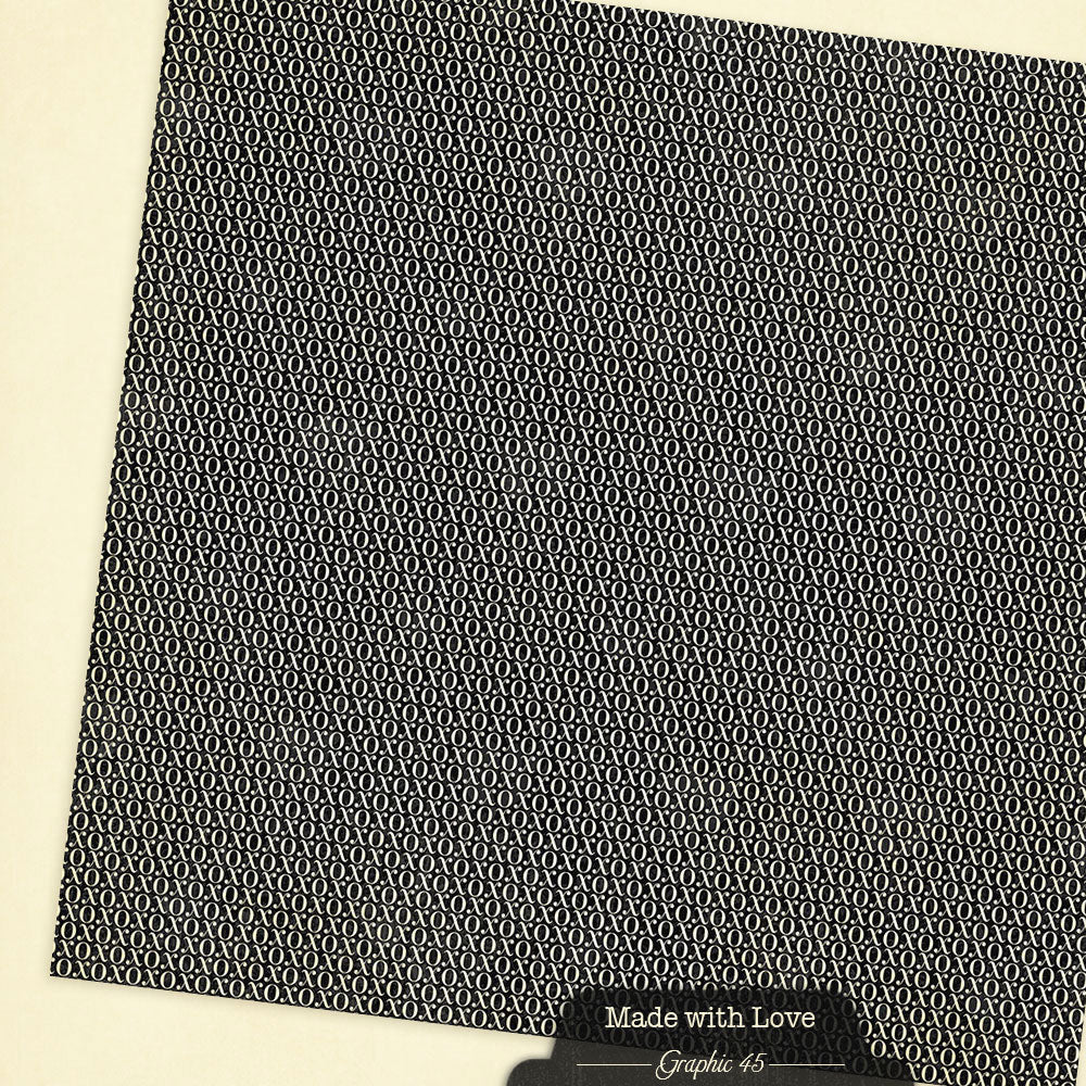 Graphic45 Made with Love 12x12 Patterns & Solids Pack Preorder*