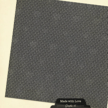 Graphic45 Made with Love 12x12 Patterns & Solids Pack Preorder*