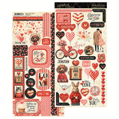 Graphic45 Made with Love Sticker Set Preorder*