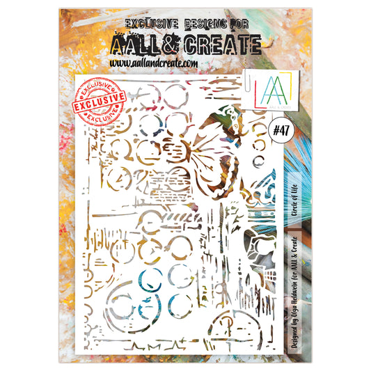 #47 - A4 Stencil - Circle Of Life