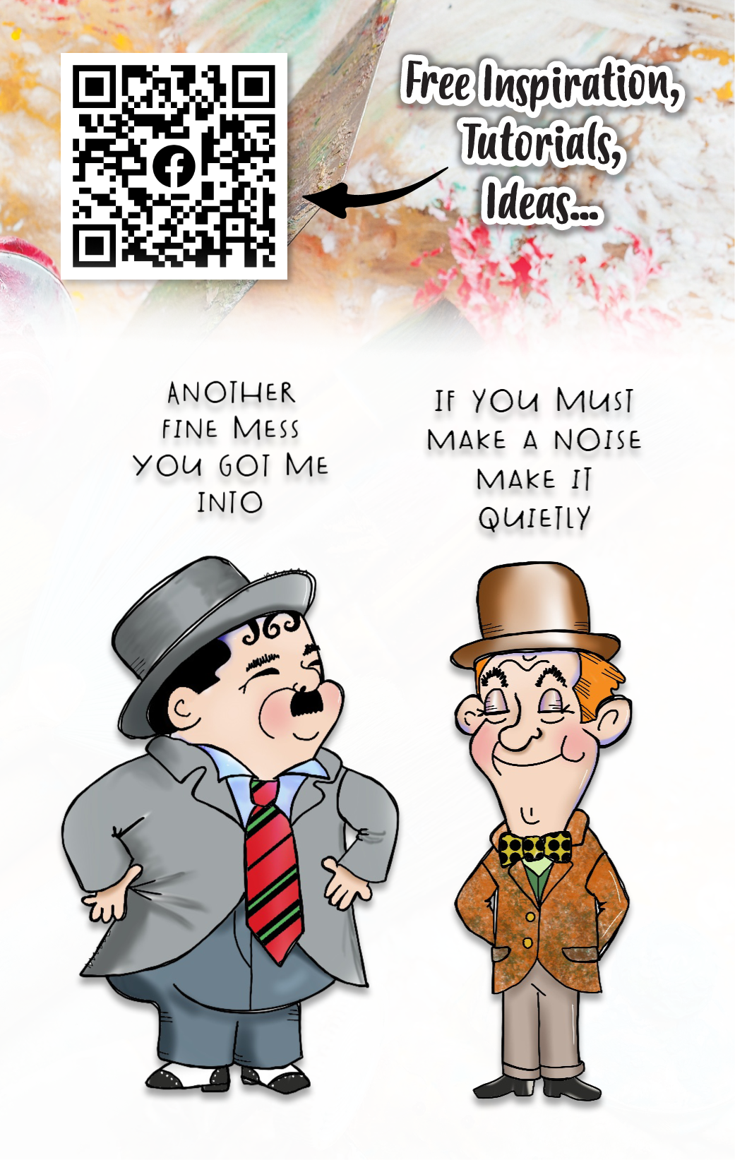 #474 - A7 Clear Stamp Set - Stan & Ollie