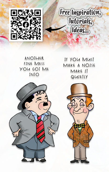 #474 - A7 Clear Stamp Set - Stan & Ollie