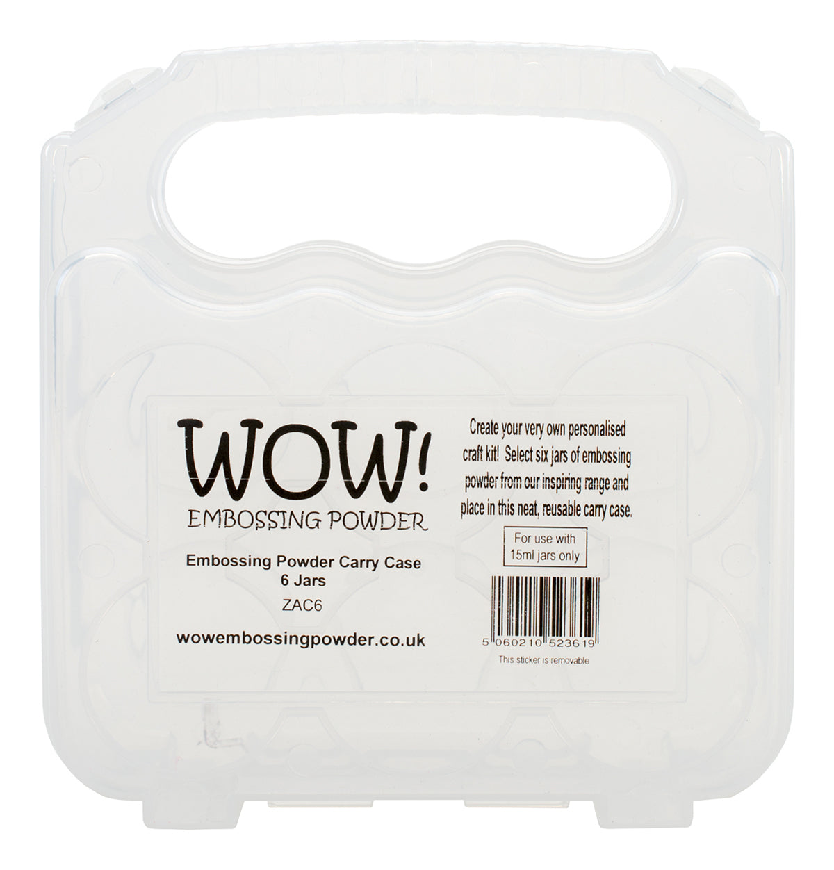 WOW! Embossing Powder Storage Case - Empty-Holds 6