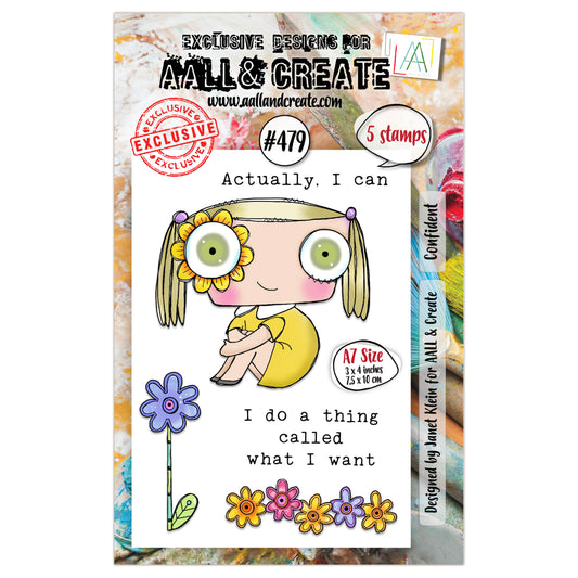 #479 - A7 Clear Stamp Set - Confident