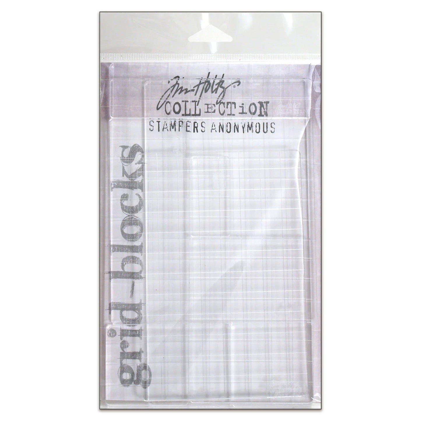 Stampers Anonymous Tim Holtz Acrylic Stamping Grid Blocks - 9 Pcs