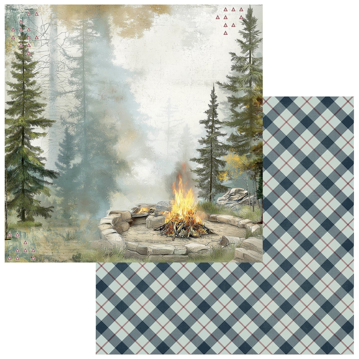 49 And Market Campfire Memories 12x12 Inch Collection Pack by Dennis Bruton