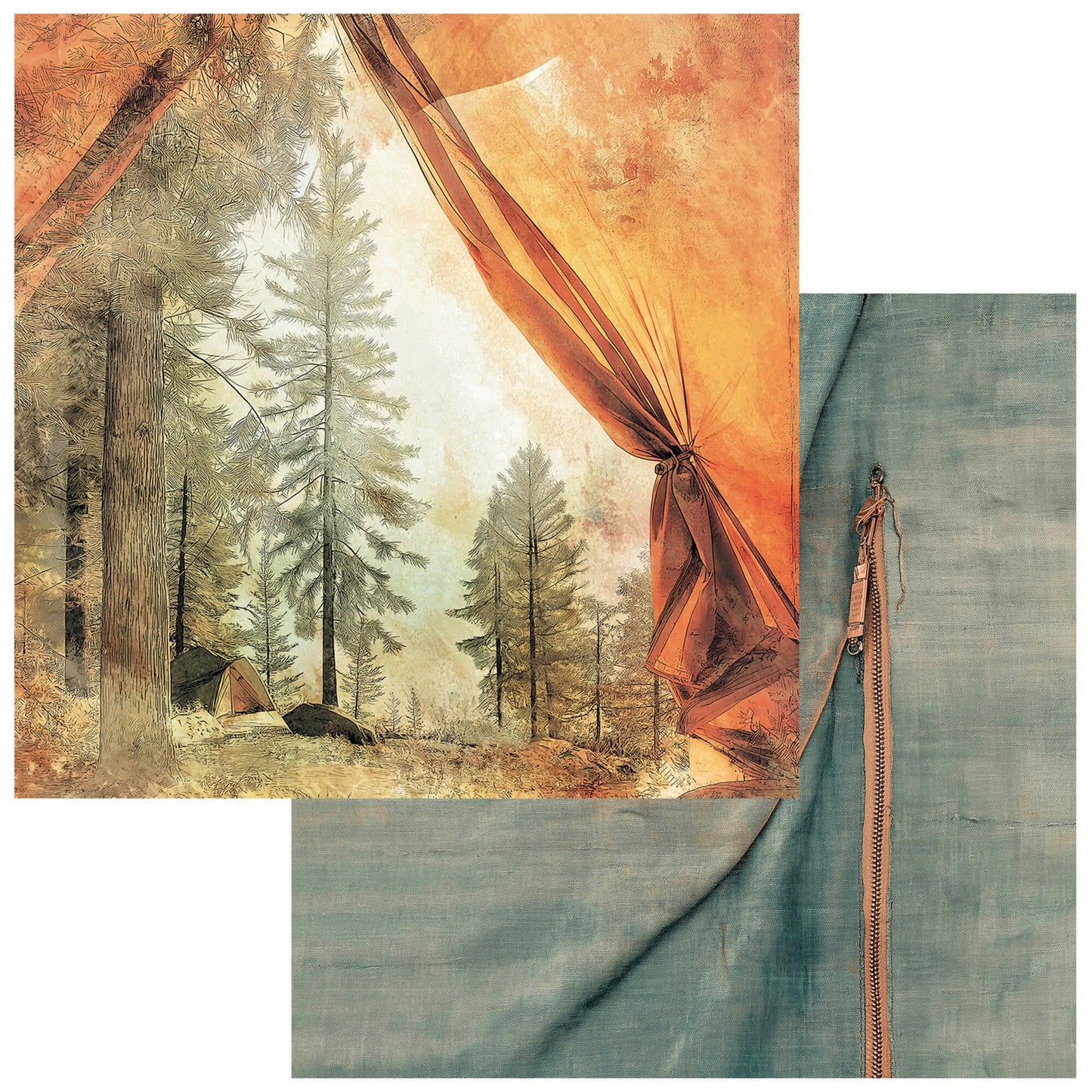 49 And Market Campfire Memories 12x12 Inch Collection Pack by Dennis Bruton