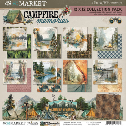 49 And Market Campfire Memories 12x12 Inch Collection Pack by Dennis Bruton