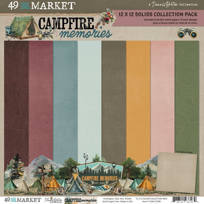 49 And Market Campfire Memories 12x12 Inch Solids Collection Pack by Dennis Bruton