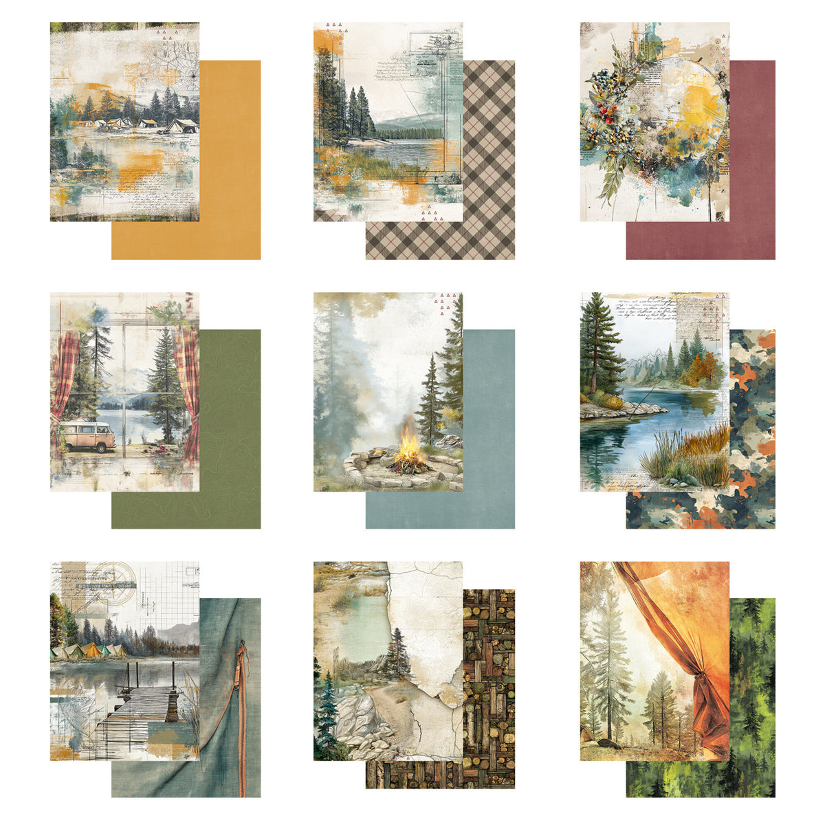 49 And Market Campfire Memories 6x8 Inch Collection Pack by Dennis Bruton