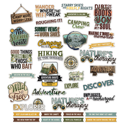 49 And Market Campfire Memories Chipboard Sentiments by Dennis Bruton