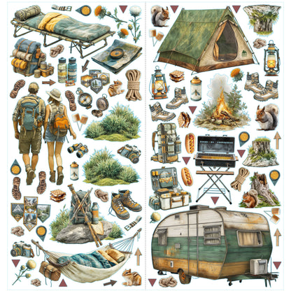 49 And Market Campfire Memories Laser Cut Elements Camping by Dennis Bruto