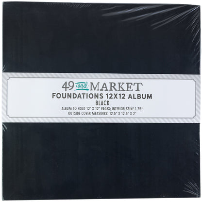 49 And Market Foundations 12x12 Inch Album Black