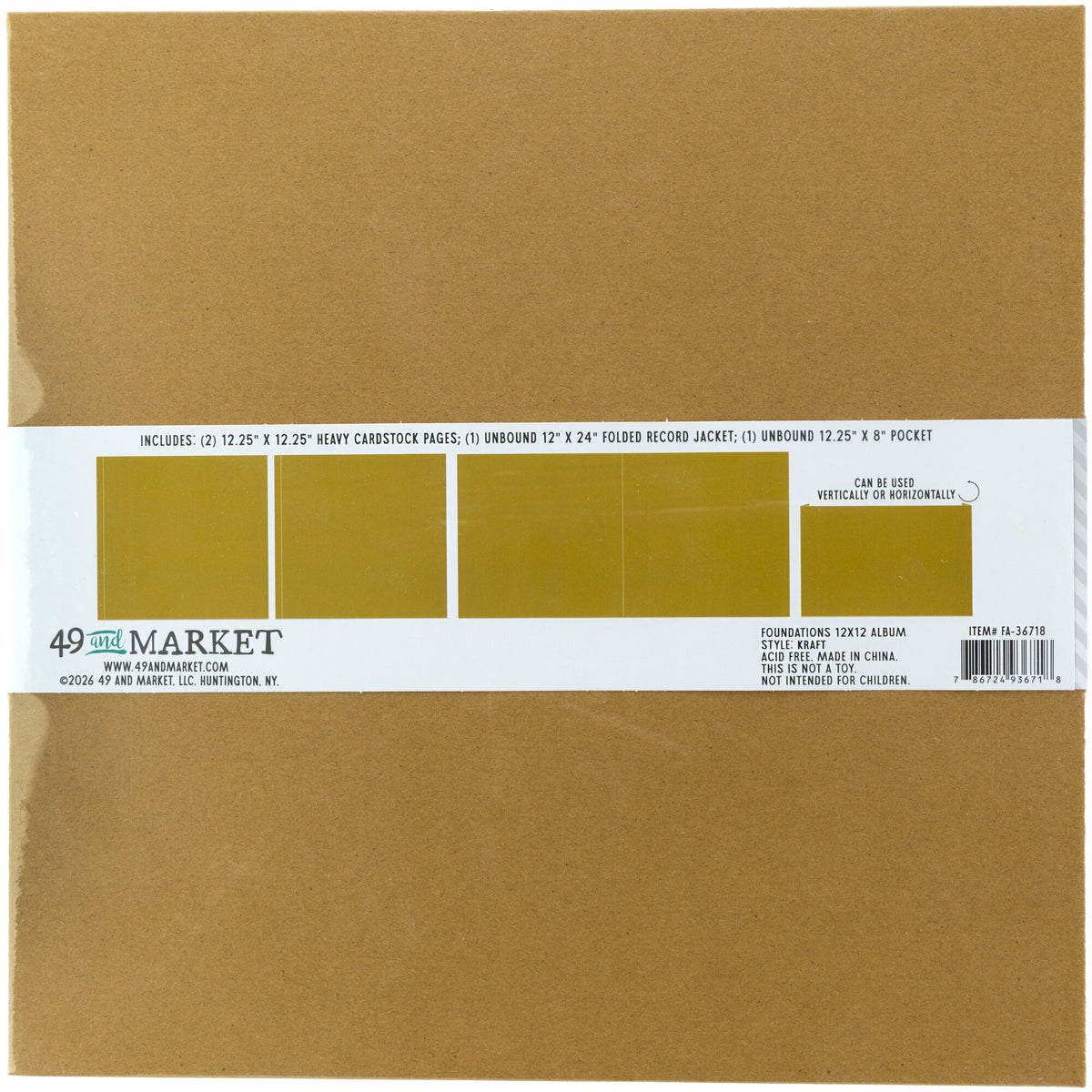 49 And Market Foundations 12x12 Inch Album Kraft