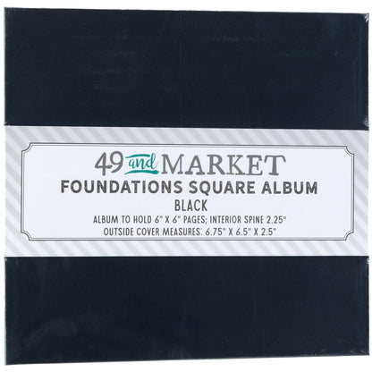 49 And Market Foundations Square Album Black