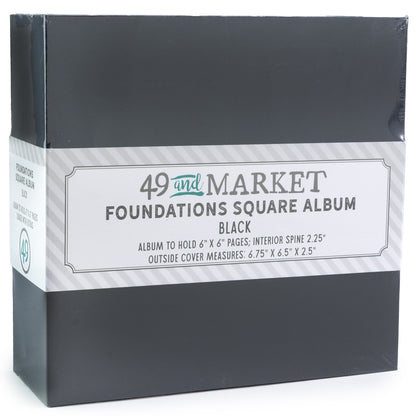 49 And Market Foundations Square Album Black