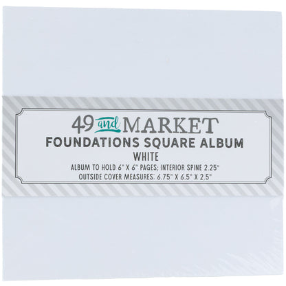 49 And Market Foundations Square Album White