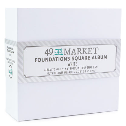 49 And Market Foundations Square Album White