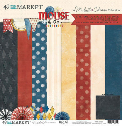 49 And Market Mouse & Co. 12x12 Inch Solids Collection Pack by Michelle Coleman