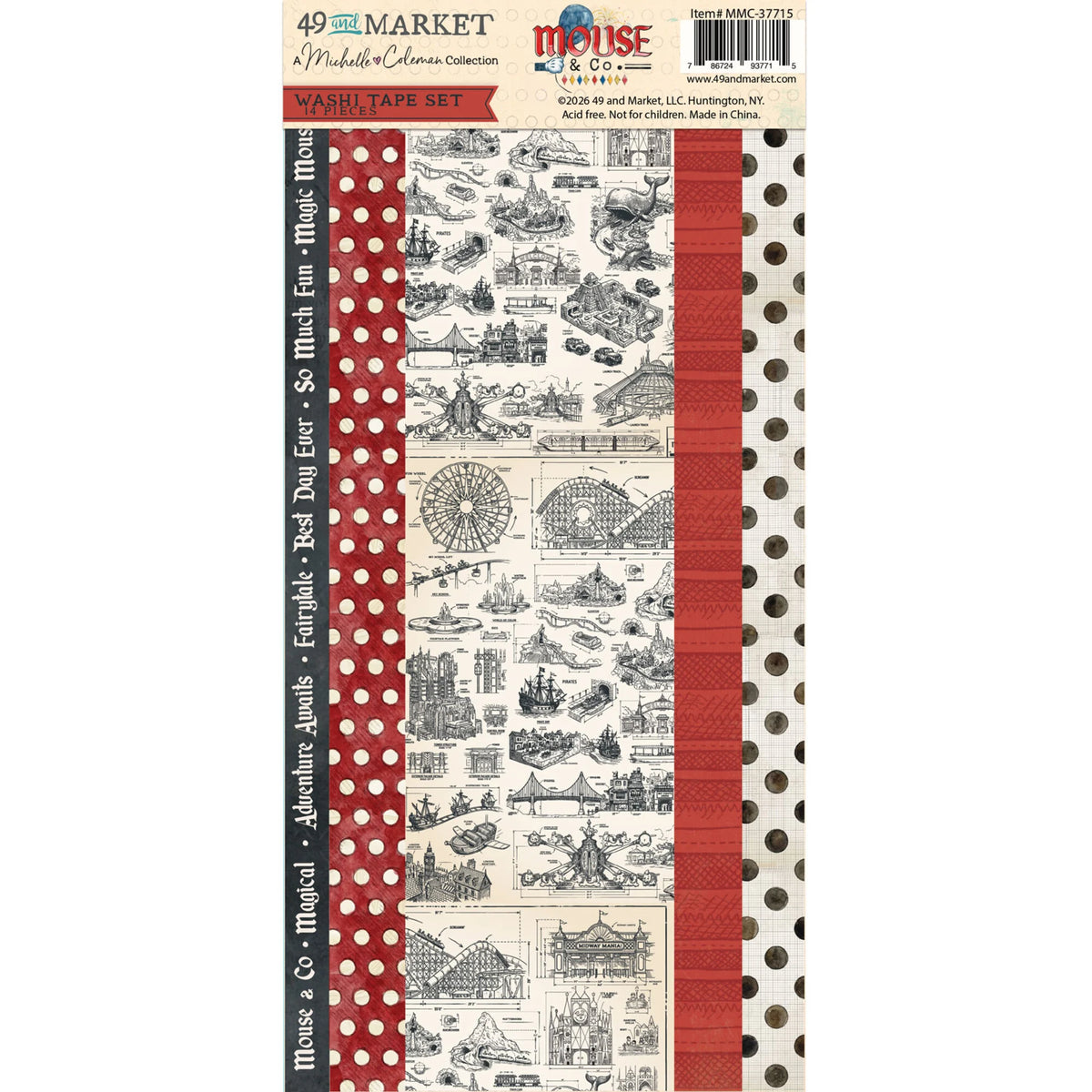 49 And Market Mouse & Co. Washi Sheets by Michelle Coleman