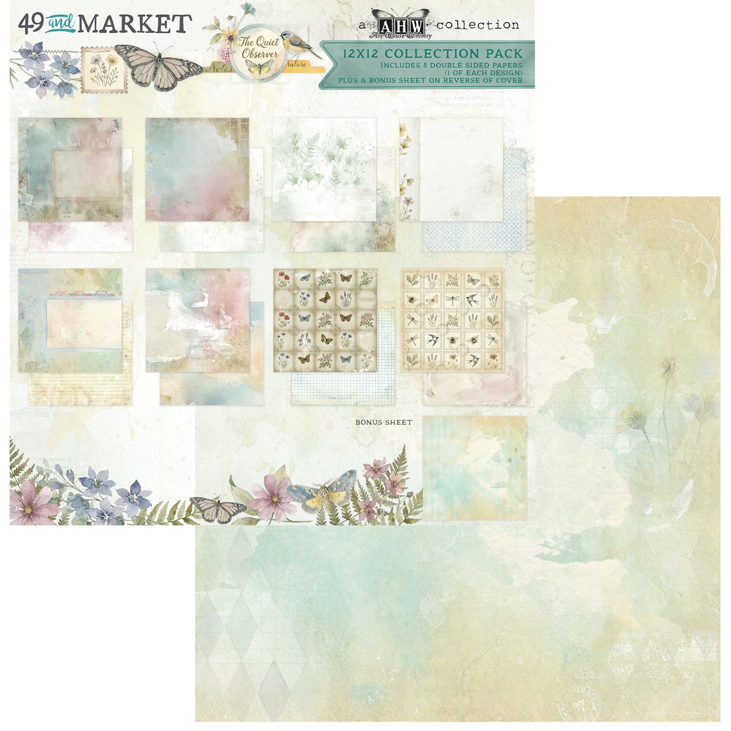 49 And Market The Quiet Observer 12x12 Inch Collection Pack by Arthouse Whimsy