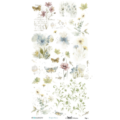 49 And Market The Quiet Observer 6x12 Inch Blendable Rub-on Transfer Set by Arthouse Whimsy