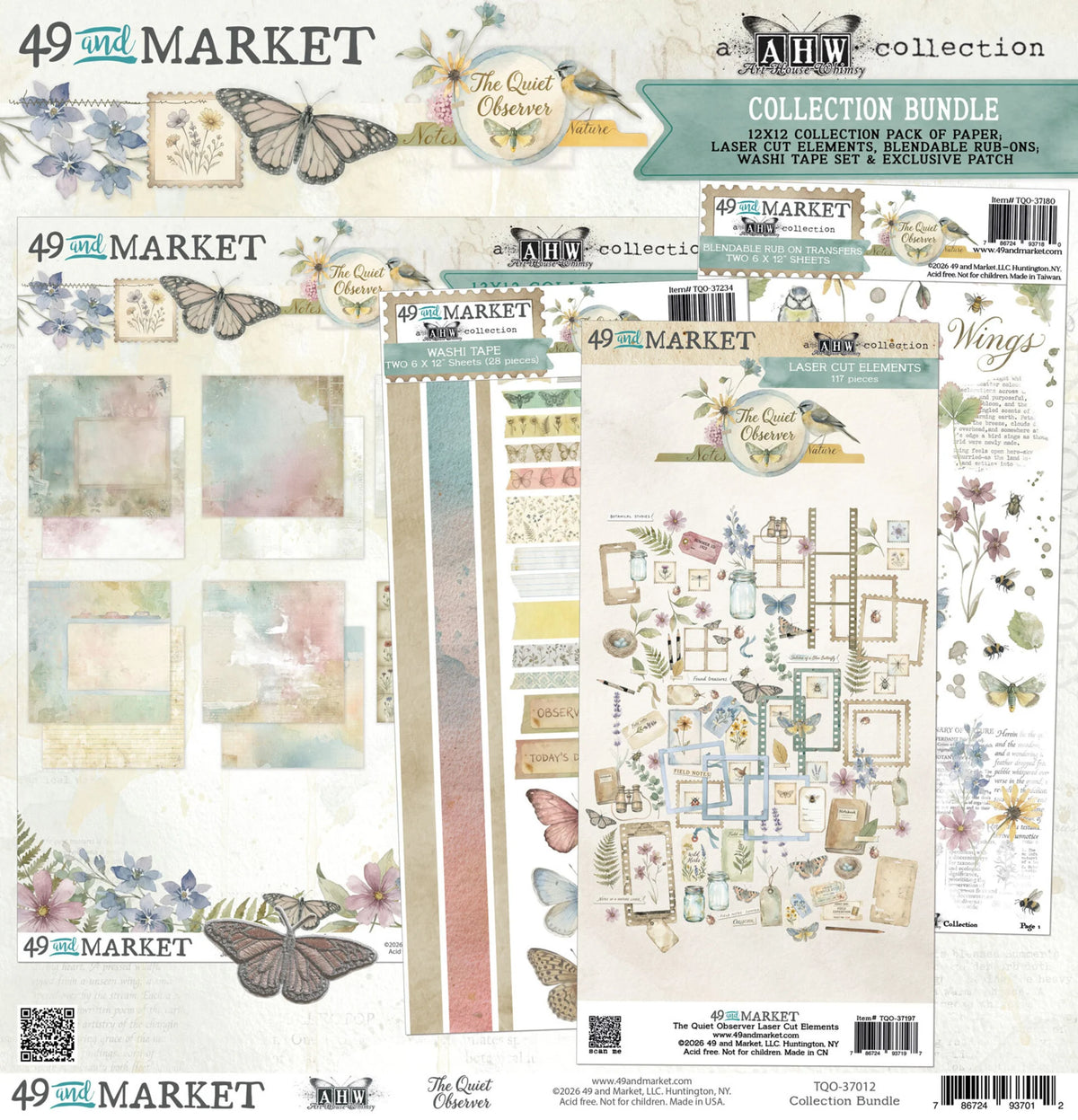 49 And Market The Quiet Observer Bundle Collection w/ Patch by Arthouse Whimsy