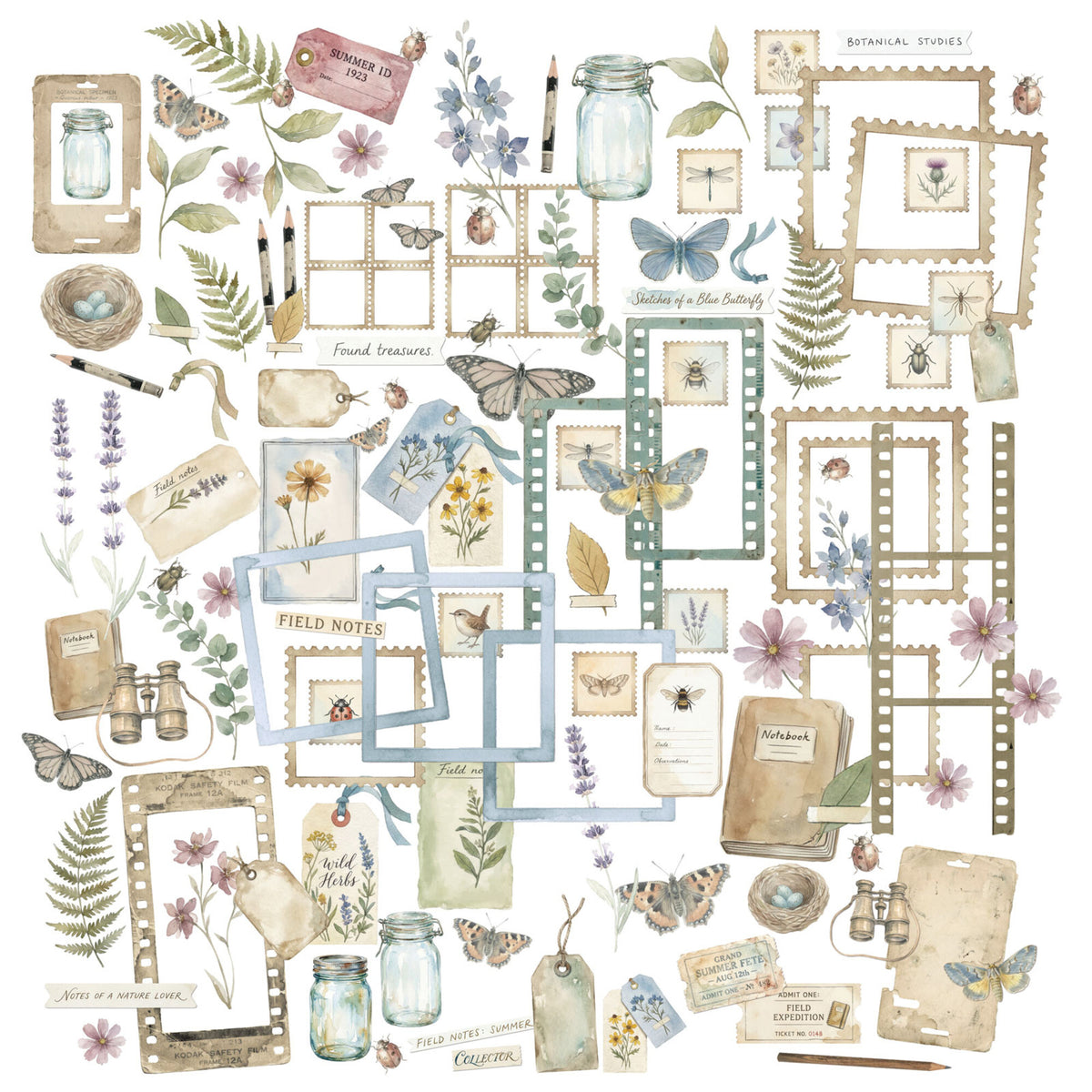 49 And Market The Quiet Observer Laser Cut Elements by Arthouse Whimsy