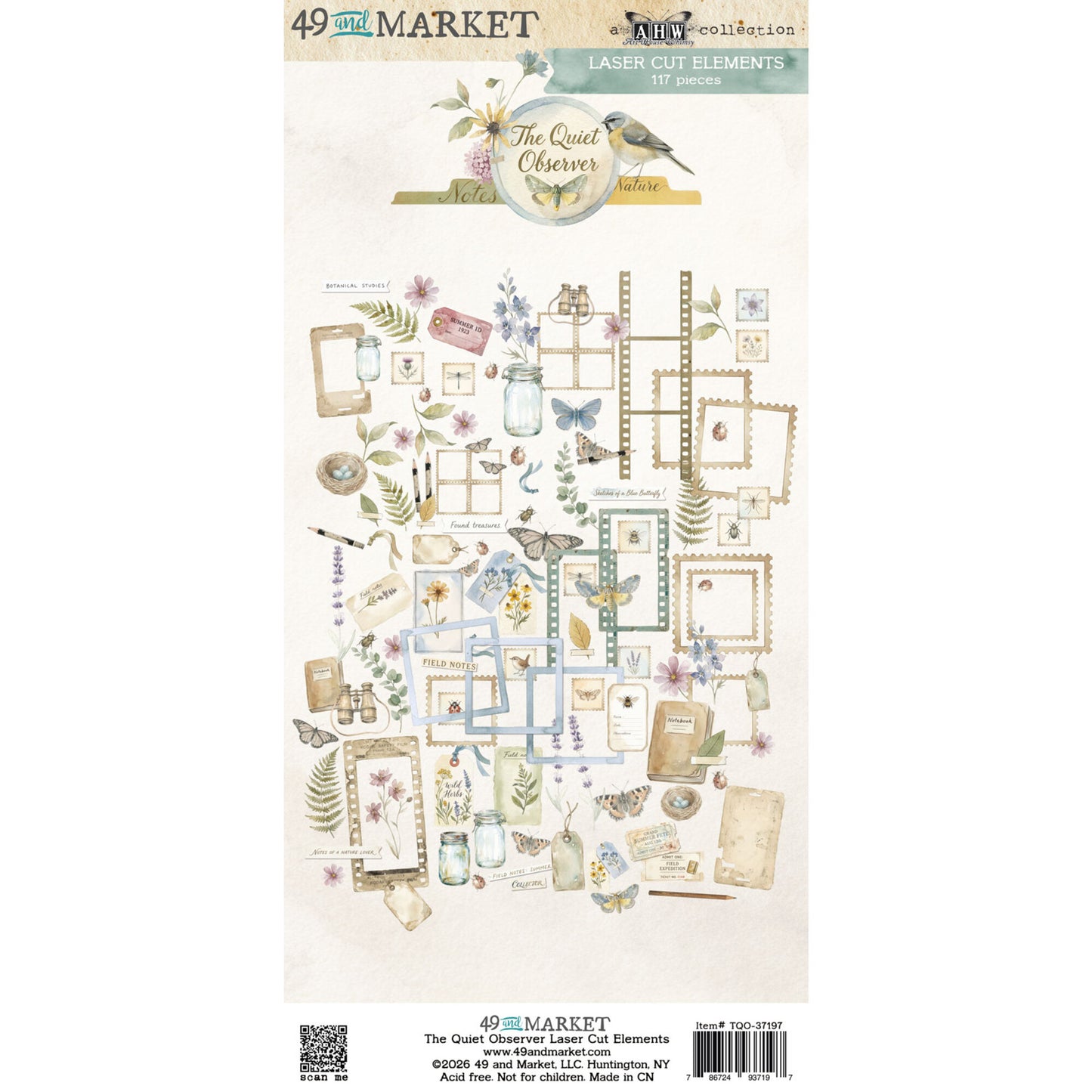 49 And Market The Quiet Observer Laser Cut Elements by Arthouse Whimsy