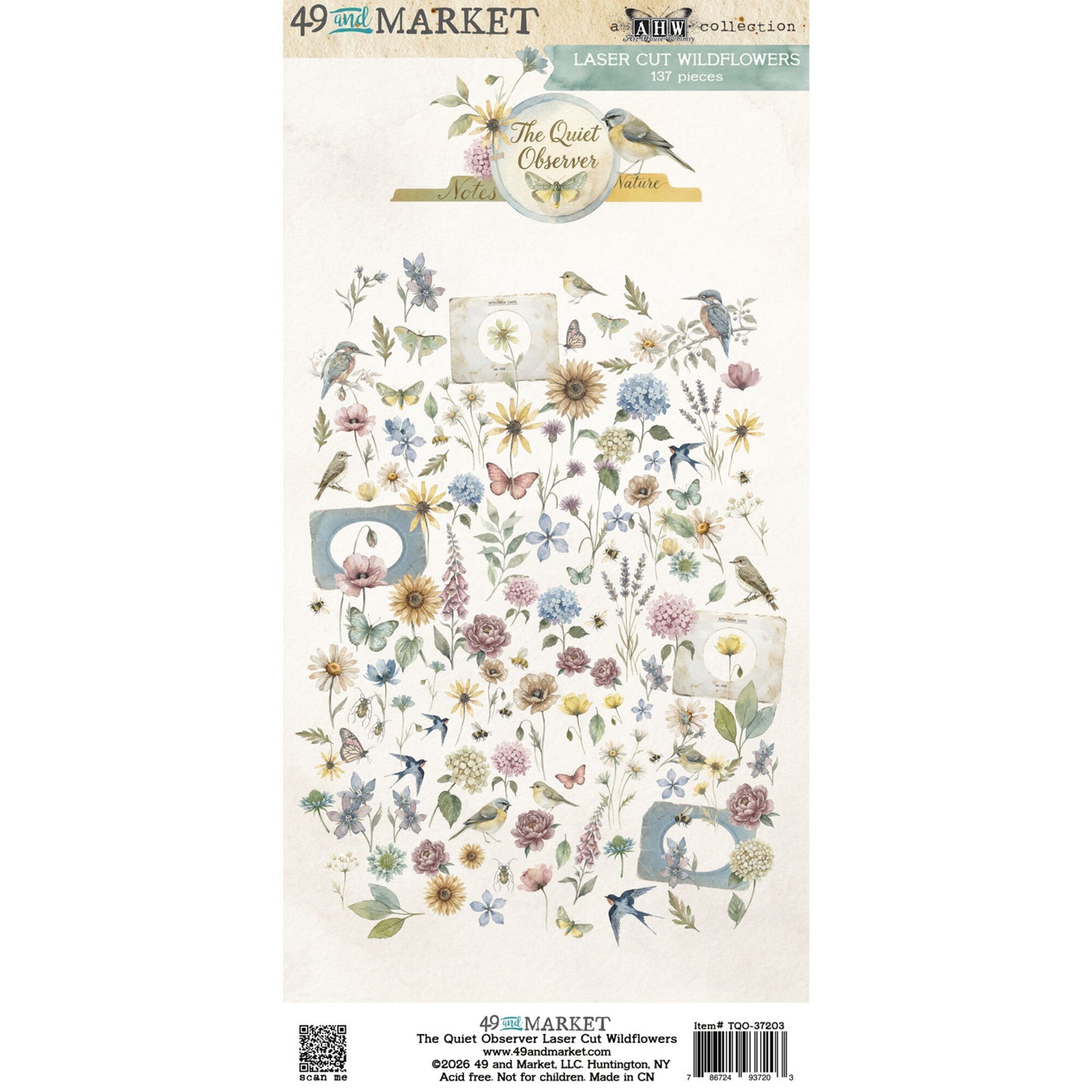 49 And Market The Quiet Observer Laser Cut Wildflowers by Arthouse Whimsy