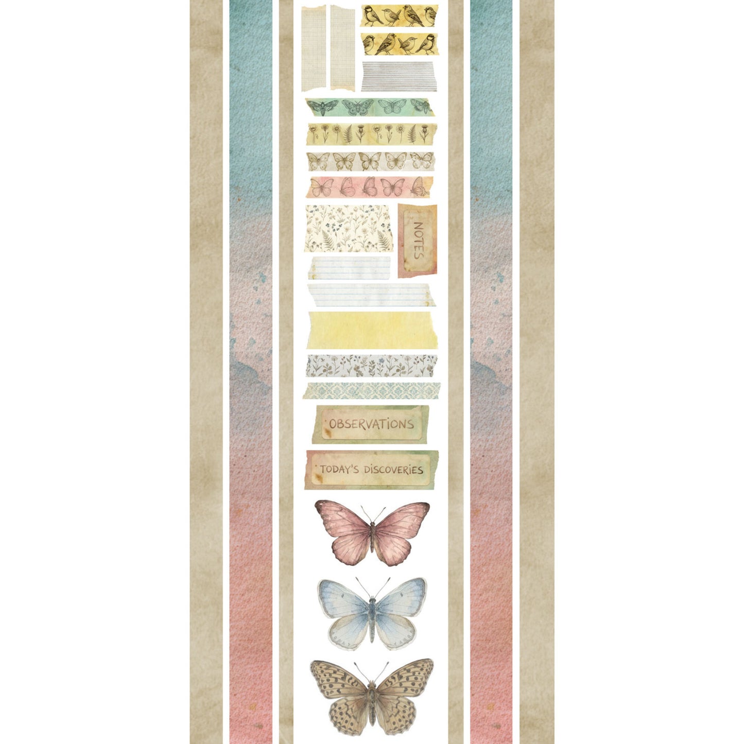 49 And Market The Quiet Observer Washi Sheets by Arthouse Whimsy