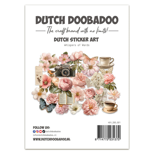 Dutch Doobadoo Whispers of Words Dutch Sticker Art Stickers
