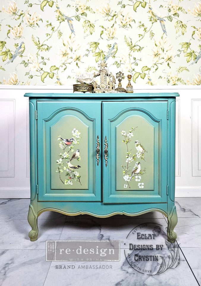 Re-Design with Prima Nestled Whispers 6x12 Inch Small Transfers (3pcs)