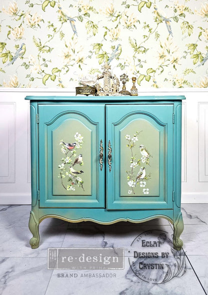 Re-Design with Prima Nestled Whispers 6x12 Inch Small Transfers (3pcs)